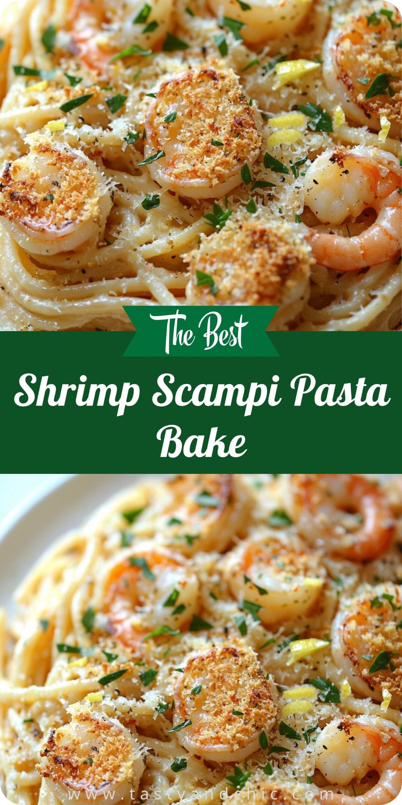 Shrimp Scampi Pasta Bake