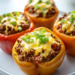 Simple Chili-Stuffed Bell Peppers