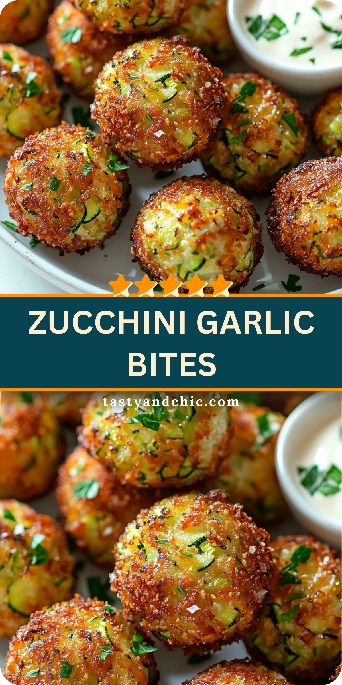 Zucchini Garlic Bites