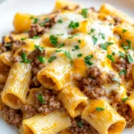 Cheesy Ground Beef Pasta