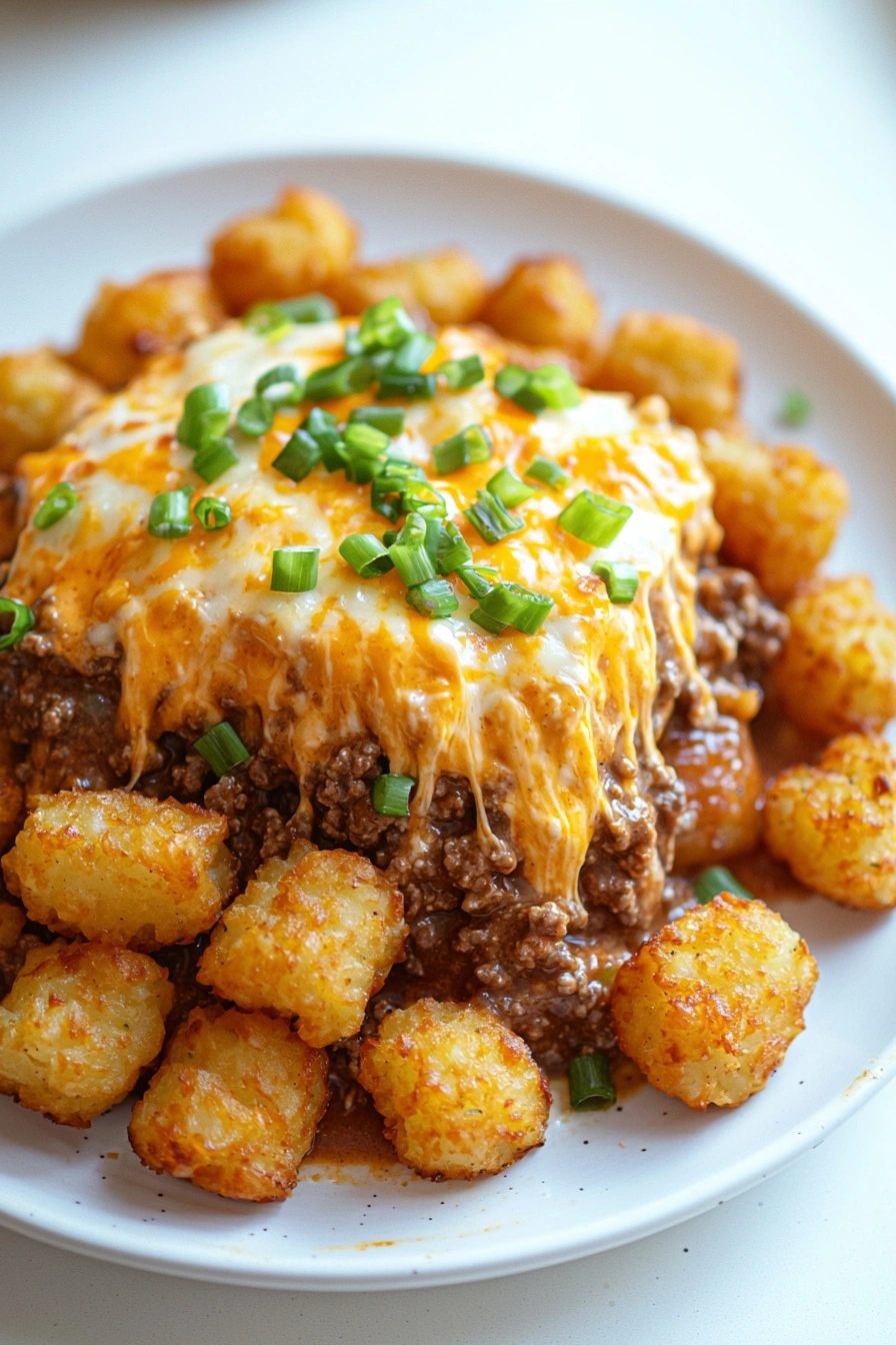 Cowboy Casserole with Tater Tots