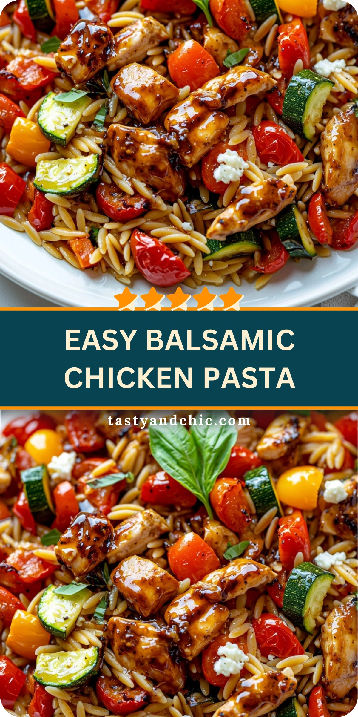 Easy Balsamic Chicken Pasta