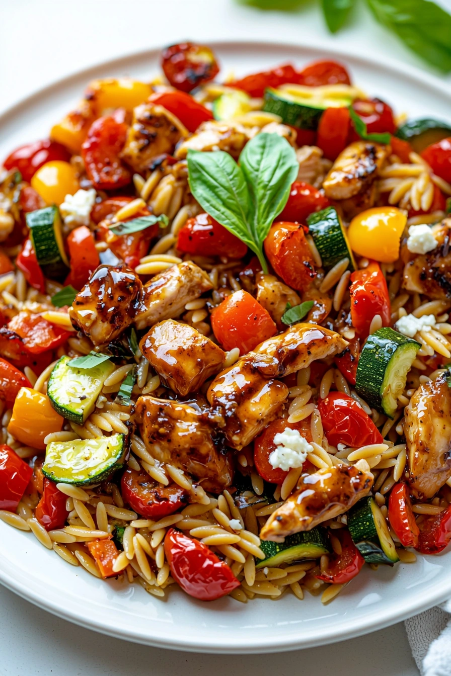 Easy Balsamic Chicken Pasta