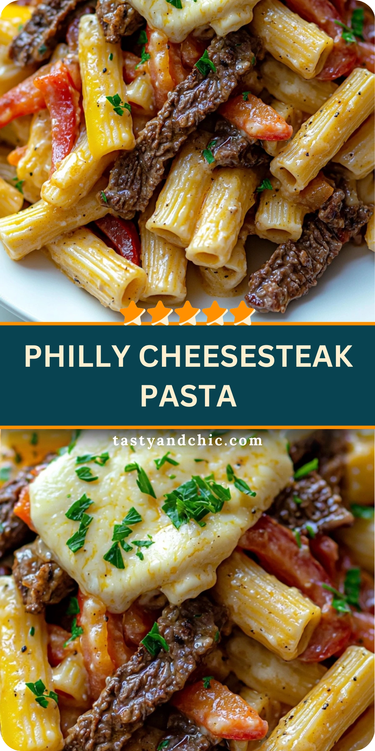 Philly Cheesesteak Pasta